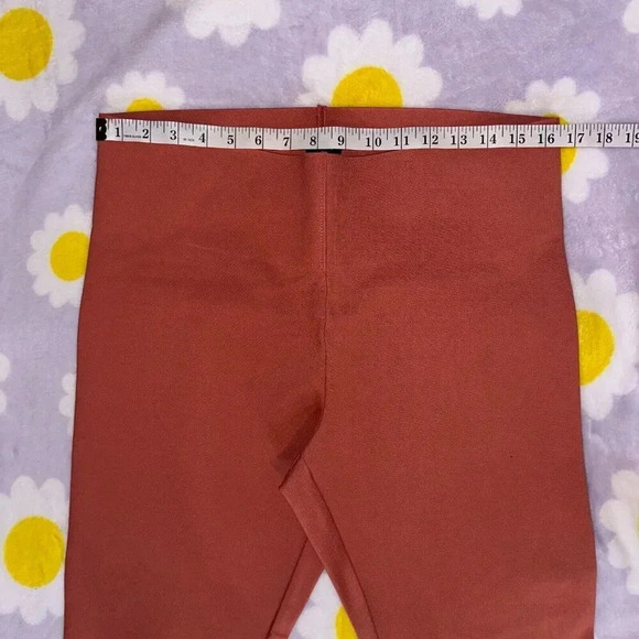 NWT LOFT Sculpting Compression Leggings High Rise Casual Orange Sz L - Picture 5 of 7